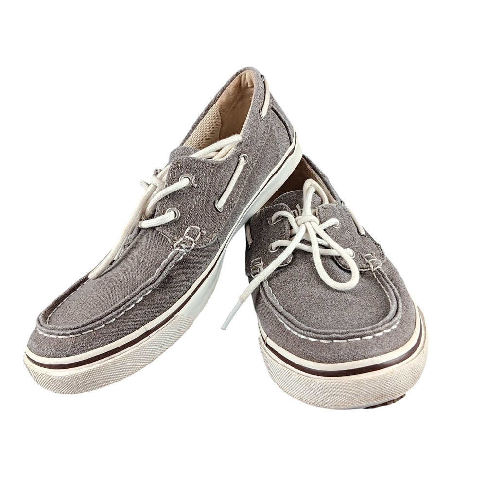 Timberland Earthkeepers Men's Grey Canvas Boat Shoes‎ Sneakers Size 8M